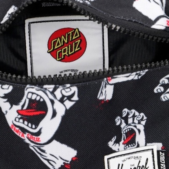 Santa Cruz X Herschel Black and White Graphic Belt Bag - Picture 2 of 2